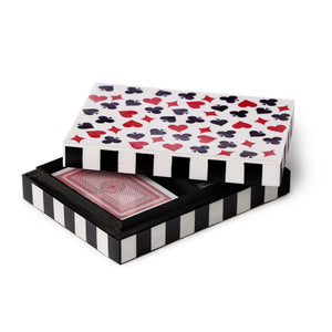 Turf Club Double Card Set in Hand-Crafted Box | Two's Company - 55569