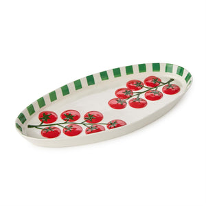 Tomato Oval Platter | Two's Company - 55610