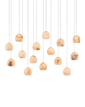 Currey & Co Lazio 15-Light Linear Multi-Drop Pendant | 9000-0899