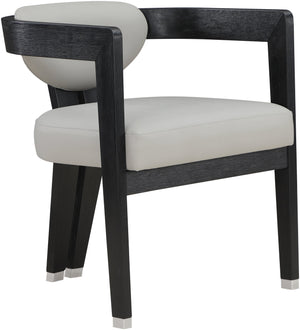 Carlyle Grey Vegan Leather Upholstered Dining Chair | Meridian Furniture - 563Grey-C