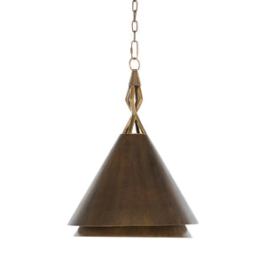 Mona Metal Antique Light Brass Pendant | Gabriella White - SCH-175027