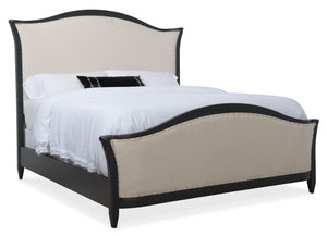 Ciao Bella King Upholstered Bed- Black | Hooker Furniture - 5805-90866-99