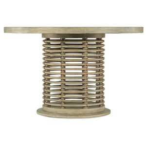 Surfrider 48in Rattan Round Dining Table | Hooker Furniture - 6015-75203-80
