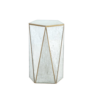 Tindell Stone Pentagon Pedestal Drinking Table | Gabriella White - SCH-175191