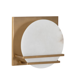 Yara Alabaster Polished Brass Natural Wall Sconce | Gabriella White - SCH-175575