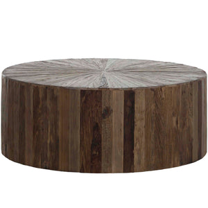 Cyrano Recycled Elm Round Pedestal Coffee Table | Gabriella White - SCH-550435