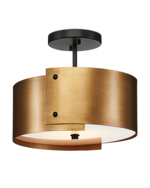 Currey & Co Ritsu Brass Semi-Flush Mount | 9999-0063