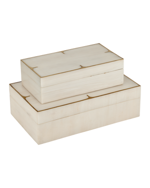 Orin Ivory Box Set of 2 | Currey & Co - 1200-1123
