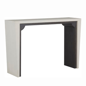 Seca Mindi Veneer Rectangle Waterfall Console Table | Gabriella White - SCH-168155
