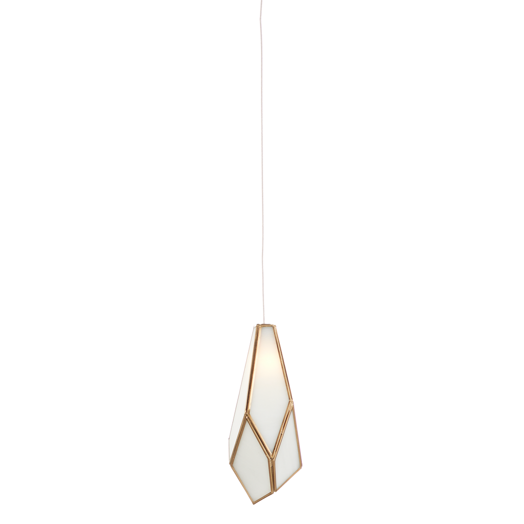 Currey & Company Glace White 1-Light Round Multi-Drop Pendant