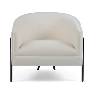 Rosier Occasional Chair - Italian Silver Leaf | Christopher Guy - 60-0625