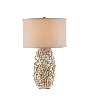 Currey & Co Sugar Cube Ivory Table Lamp | 6000-0922