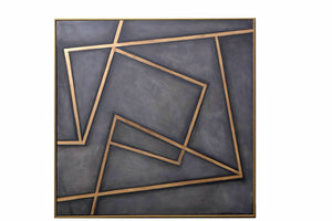 In A Maze - 60" X 60" - Gold Floater Frame | Sunpan Furniture - A0198