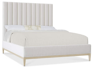 Cascade Queen Upholstered Bed - White | Hooker Furniture - 6120-90350-80