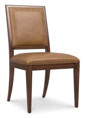 Archives Leather Side Chair - Brown | Hooker Furniture - 6123-75710-89