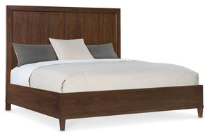 Archives King Panel Bed - Dark Wood | Hooker Furniture - 6123-90266-89