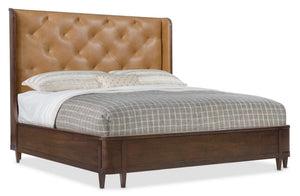 Archives California King Leather Bed - Brown | Hooker Furniture - 6123-90860-89
