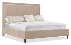 Archives King Upholstered Bed - Beige | Hooker Furniture - 6123-90966-89