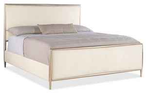 Westwood California King Upholstered Metal Bed - Beige | Hooker Furniture - 6133-90160-95