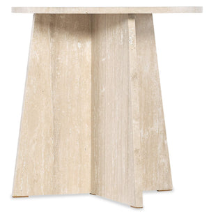 Melange Cirque End Table - White/Cream/Beige | Hooker Furniture - 628-80592-00