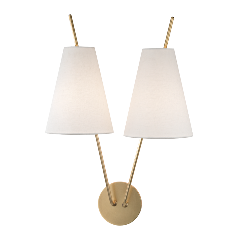 Campagna Wall Sconce | Hudson Valley Lighting - 6322-AGB