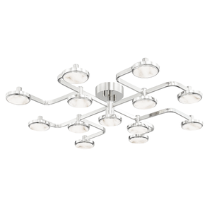 Meander Semi Flush | Hudson Valley Lighting - 6343-PN