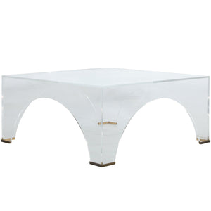 Cindy Acrylic Rectangle Coffee Table | Gabriella White - SCH-170120