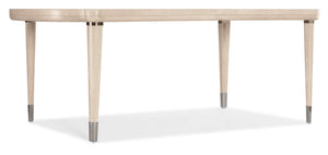 Nouveau Chic Rectangle Dining Table with 1-22in Leaf - Light Wood | Hooker Furniture - 6500-75200-80