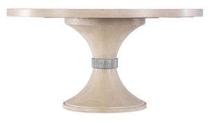 Nouveau Chic Round Pedestal Dining Table - Light Wood | Hooker Furniture - 6500-75203-80
