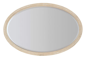 Nouveau Chic Oval Mirror - Light Wood | Hooker Furniture - 6500-90009-80