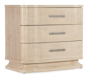 Nouveau Chic Three Drawer Nightstand - Light Wood | Hooker Furniture - 6500-90016-80