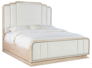 Nouveau Chic King Upholstered Bed - White | Hooker Furniture - 6500-90866-80