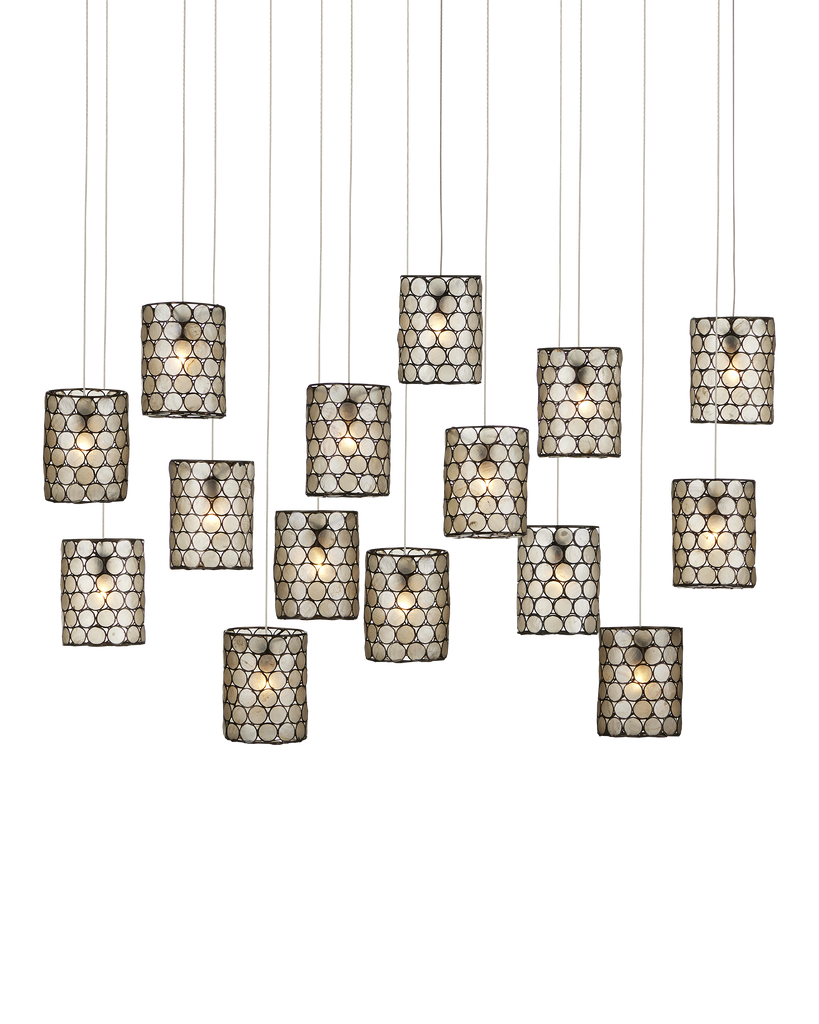 Currey & Co Regatta 15-Light Linear Multi-Drop Pendant | 9000-1051