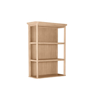 Somerset Mahogany Wood Hutch - 2 Shelves, Drift | Gabriella White - SCH-176059