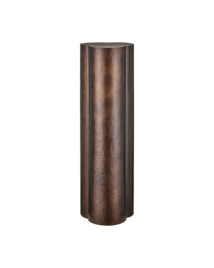Trebol Bronze Pedestal | Currey & Co - 4000-0273