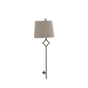Theresa Metal Champagne Silver Wall Sconce | Gabriella White - SCH-156095