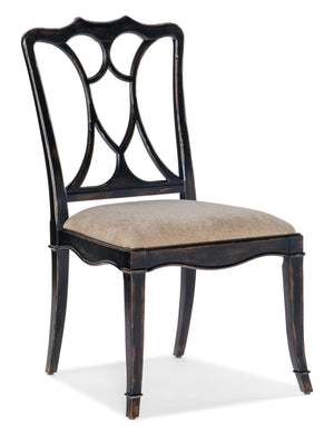 Charleston Upholstered Seat Side Chair - Beige | Hooker Furniture - 6750-75310-97
