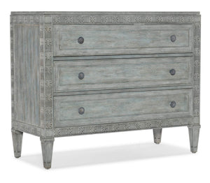 Charleston Three-Drawer Chest - Blue | Hooker Furniture - 6750-85018-44