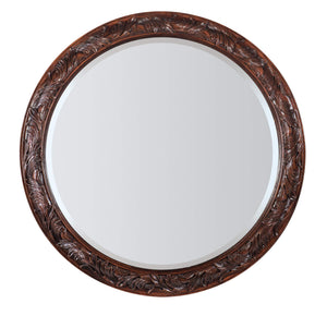 Charleston Round Mirror - Dark Wood | Hooker Furniture - 6750-90007-85