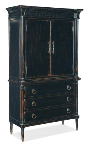 Charleston Jewelry Armoire - Black | Hooker Furniture - 6750-90014-97