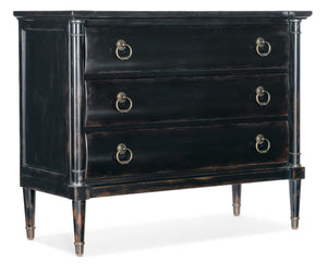 Charleston Three Drawer Chest - Armoire Base - Black | Hooker Furniture - 6750-90014B-97