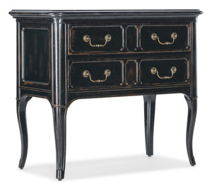 Charleston Two-Drawer Nightstand - Black | Hooker Furniture - 6750-90215-97