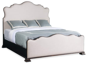Charleston Cal King Upholstered Bed - Beige | Hooker Furniture - 6750-90860-97