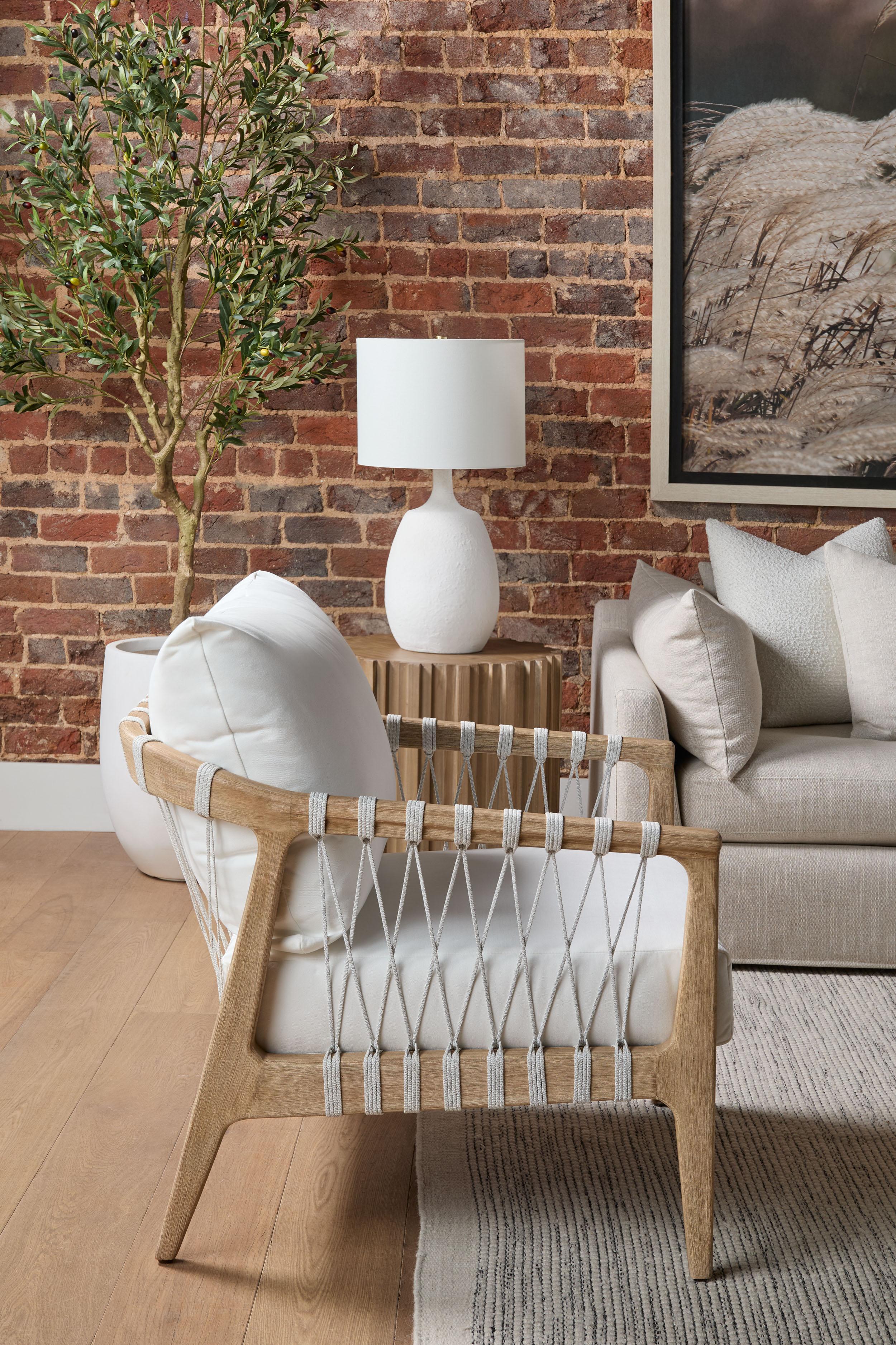 Pacific Club Chair | Essentials For Living - 6801.WHT/LPPRL/NG
