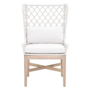 Lattis Outdoor Wing Chair | Essentials For Living - 6804.WHT/WHT/GT