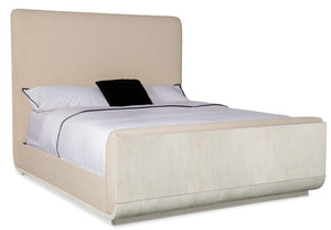 Modern Mood Queen Upholstered Panel Bed - Beige | Hooker Furniture - 6850-90950-80