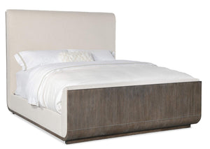 Modern Mood Queen Upholstered Panel Bed - Beige | Hooker Furniture - 6850-90950-89