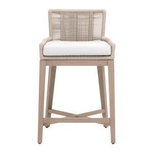 Overlay Outdoor Counter Stool | Essentials For Living - 6859CS.OYS/WHT/W-ET
