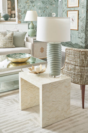 Fulton Vase Lamp - Green | Chelsea House - 68814F