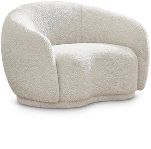 Hyde Cream Boucle Fabric Upholstered Chair | Meridian Furniture - 693Cream-C